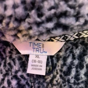 Fluffy half zip sweater